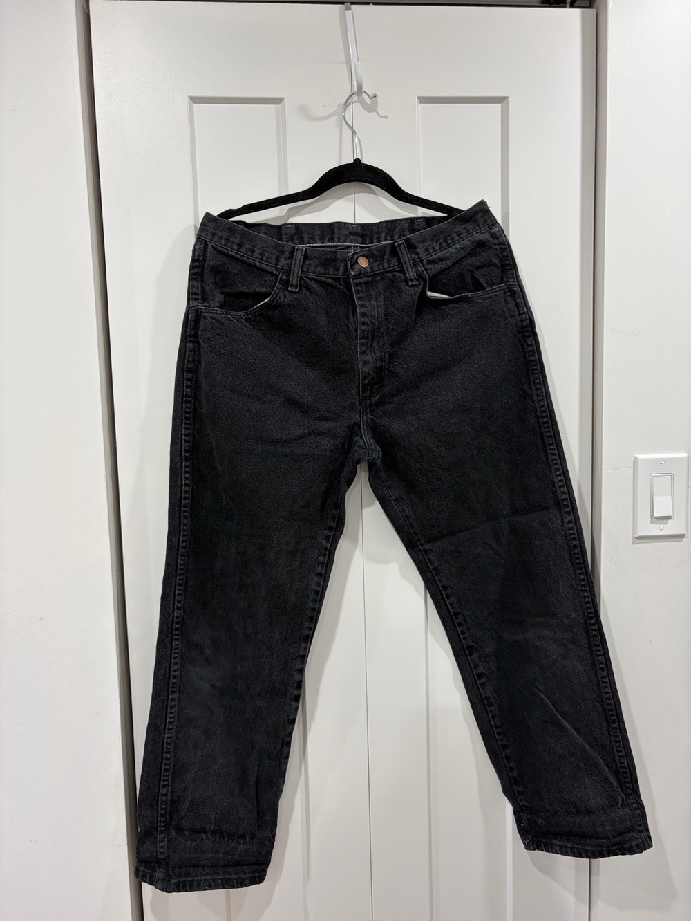 Rustler Men’s Straight Jeans - Black